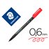 Rotulador Staedtler Lumocolor Retroproyeccion Punta De Fibrapermanente 318-2 Rojo Punta Fina Redonda 0.6 Mm