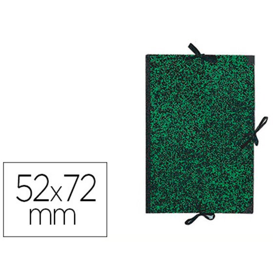 Carpeta Dibujo Canson Classic 52X72 Cm Con Lazos Marmol Verde