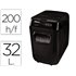 Destructora De Documentos Fellowes Automax 200M Capacidad De Corte 200 Hojas Particulas Destruye Grapas