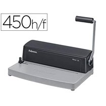 Encuadernadora Para Espiral Fellowes Metal 25 Perfora 10 Hojas Tamaño A4 Encuaderna Hasta 450 Hojas Paso 5:1