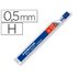 Minas Staedtler Mars Micro Grafito 0,5 Mm H Tubo Con 12 Unidades
