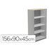 Armario Rocada Con Cuatro Estantes Serie Store 156X90X45 Cm Acabado Ab02 Aluminio/Gris