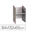 Mesa Centro De Llamadas Rocada Individual Serie Welcome 84X132X65 Cm Acabado Ab02 Aluminio/Gris