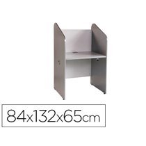Mesa Centro De Llamadas Rocada Individual Serie Welcome 84X132X65 Cm Acabado Ab02 Aluminio/Gris
