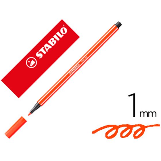 Rotulador Stabilo Acuarelable Pen 68 Bermellon 1 Mm