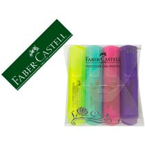 Rotulador Faber Fluorescente 1546 Color Pastel Estuche 4 Unidades Colores Surtidos