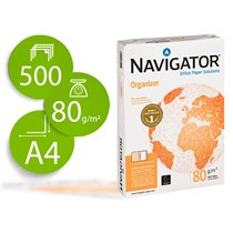 Papel Fotocopiadora Navigator Din A4 80 Gramos 2 Taladros Papel Multiuso Ink-Jet Y Laser Paquete De 500 Hojas
