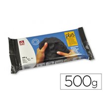 Arcilla Sio-2 Plus Negra Endurece Al Aire Paquete De 500 Gr