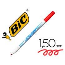 Rotulador Bic Velleda Fino Para Pizarra Rojo Punta Redonda 1 Mm
