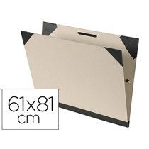Carpeta Dibujo Canson Brut 61X81 Cm Con Gomas Color Kraftclaro