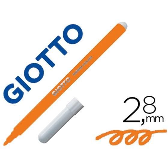 Rotulador Giotto Turbo Color Lavable Con Punta Bloqueada Unicolor Naranja