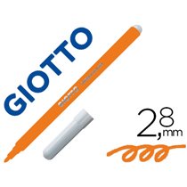 Rotulador Giotto Turbo Color Lavable Con Punta Bloqueada Unicolor Naranja