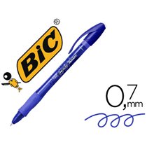 Boligrafo Bic Gelocity Illusion Borrable Azul Punta De 0,7 Mm