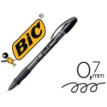 Boligrafo Bic Gelocity Illusion Borrable Negro Punta De 0,7 Mm