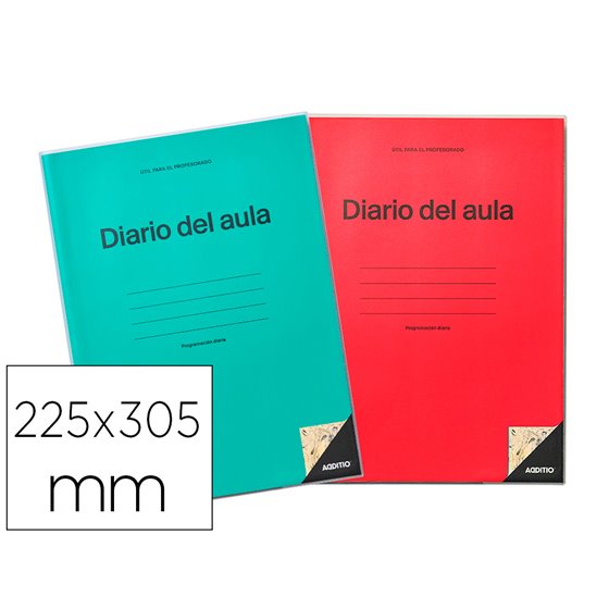 Diario Del Aula Additio Programacion Diaria Del Curso Por Dia Y Hora O Sesion 192 Paginas 22,5X30,5 Cm
