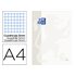 Recambio Color Oxford Din A4 80 Hojas Cuadro 5 Mm 4 Taladros Blanco