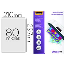 Bolsa De Plastificar Fellowes Mate Din A4 80 Micras Pack 100 Unidades