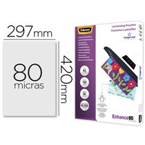 Bolsa De Plastificar Fellowes Brillo Din A3 80 Micras Pack 100 Unidades