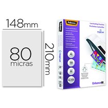 Bolsa De Plastificar Fellowes Brillo Din A5 80 Micras Pack 100 Unidades