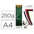 Tapa De Encuadernacion Fellowes Din A4 Carton Brillo Negro Chromolux 250 Gr Pack De 100 Unidades