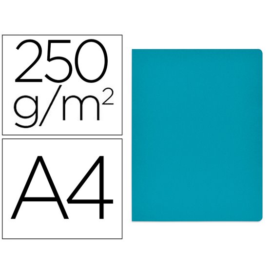 Subcarpeta Cartulina Gio Simple Intenso Din A4 Azul 250G/M2