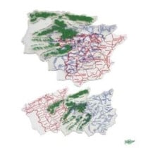 Plantilla Mapa España FAIBO Grande Bolsa x3