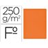 Subcarpeta Cartulina Gio Simple Intenso Folio Naranja 250G/M2