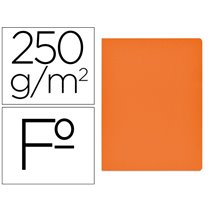 Subcarpeta Cartulina Gio Simple Intenso Folio Naranja 250G/M2