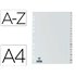 Separador Alfabetico Elba Plastico 120 Mc Folio 16 Taladros A-Z Gris