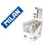 Boligrafo Milan P1 Silver Expositor De 14 Unidades Retractil 1 Mm Estuche De 4 Unidades Colores Surtidos