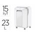 Destructora De Documentos Fellowes Lx201 Capacidad De 12 H Seguridad P5 Clips Grapas Y Tarjetas 23L Blanca