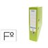 Archivador De Palanca Elba Carton Forrado Pvc Con Rado Top Folio Lomo 80 Mm Verde Lima