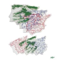 Plantilla Mapa España FAIBO Pequeño Bolsa x3