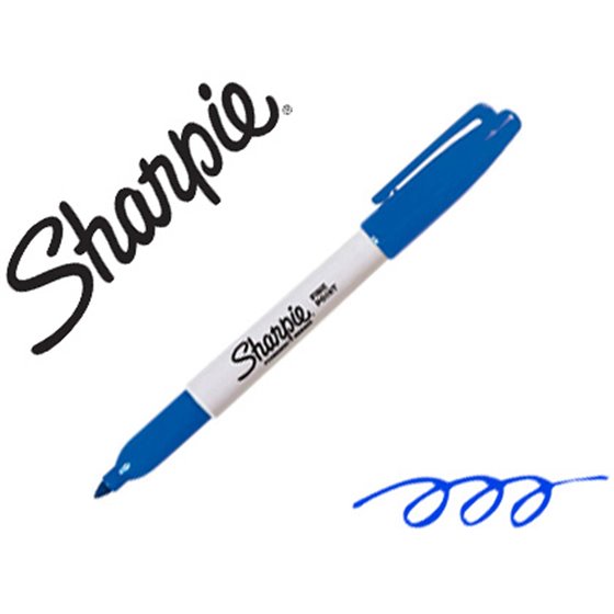 Rotulador Sharpie Permanente Punta Fina Azul
