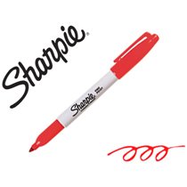 Rotulador Sharpie Permanente Punta Fina Rojo
