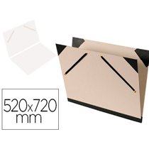 Carpeta Dibujo Canson Brut 52X72 Cm Con Gomas Color Gris