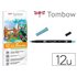 Rotulador Tombow Acuarelable Doble Punta Pincel Colores Pastel Estuche De 12 Unidades Colores Surtidos
