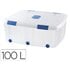 Contenedor Plastico Plasticforte 100 Litros N 15 Transparente Con Tapa 330X800X600 Mm