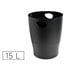 Papelera Plastico Exacompta Ecoblack Negro 15 Litros