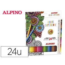 Lapices De Colores Alpino Experience Mina Premium 3,3 Mm Caja Cartón De 24 Unidades Colores