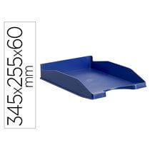 Bandeja Sobremesa Archivo 2000 Antimicrobiana Sanitized Plastico Azul Apilable 3 Posiciones Para Formatos Din