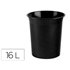 Papelera Plastico Archivo 2000 Antimicrobiana Sanitized Plastico Negro 18 Litros 290X310 Mm