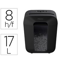 Destructora De Documentos Fellowes Lx-45 Capacidad De Corte 8 Hojas P4 Destruye Grapas Clips Y Tarjetas