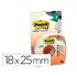 Cinta Adhesiva Post-It 18Mx25 Mm 6 Lineas En Portarrollos Especial Para Ocultar Y Etiquetar