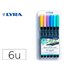 Rotulador Lyra Aqua Brush Acuarelable Doble Punta Y Pincel Tonos Pastel Blister De 6 Unidades Surtidas