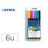 Rotulador Lyra Aqua Brush Acuarelable Doble Punta Y Pincel Tonos Primarios Blister De 6 Unidades