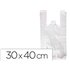 Bolsa Camiseta Reciclada 70% Blanca 50 Mc 30X40 Cm Apta Legislacion De Bolsas 2021