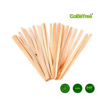 Paletina Agitadora De Madera 14 Cm Para El Cafe Con Funda Individual Bolsa De 1000 Unidades