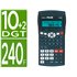 Calculadora Milan Cientifica M240 Black 2 Lineas 240 Funciones 10+2 Digitos Color Negra Con Tapa Color Gris