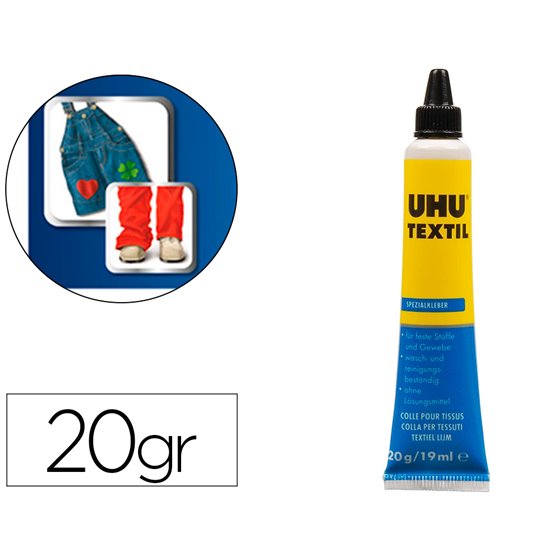 Pegamento Uhu Especial Textil Tubo 20 Gr En Blister